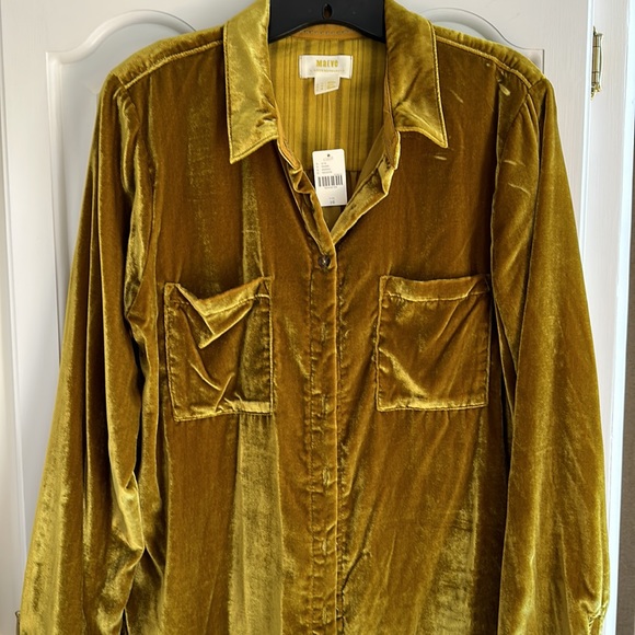 New, Maeve gold velvet blouse! - Picture 4 of 4